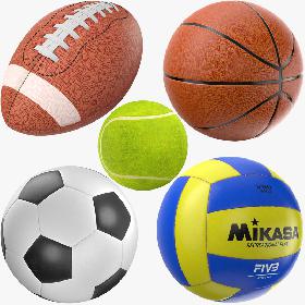 3D Sport Balls Collection